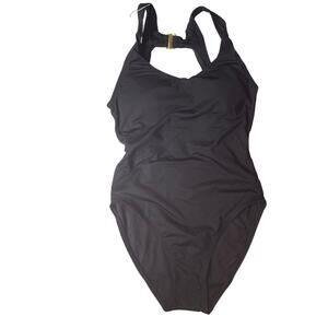 Andie Swim The Catalina One Piece Swimsuit XS Black NWT